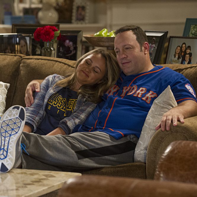 Kevin Can Wait -- "Kevin and Donna's Book Club" -- After Kevin witnesses Donna and her friends' raucous laughter during their book club gathering, he tries to spice up his own social life by evaluating how each of his buddies could be more fun, on KEVIN CAN WAIT, Monday, Oct. 10, (8:31-9:00 PM, ET/PT)  on the CBS Television Network. Pictured: Mary-Charles Jones, Kevin James. Credit: Jeffrey Neira/CBS ÃÂ©2016 CBS Broadcasting, Inc. All Rights Reserved